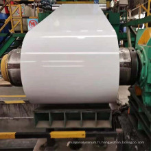 Bobine de bobine en aluminium haute précision Couleur de revêtement en aluminium Bobine de gouttière blanc